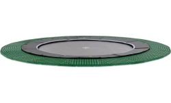 EXIT Dynamiczna trampolina naziemna ø366cm z płytkami bezpieczeństwa Freezone - czarna