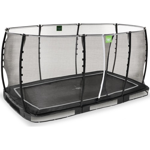 EXIT Allure Classic trampolina ziemna 244x427cm - czarna