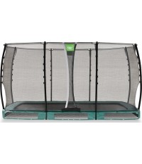 Trampolina gruntowa EXIT Allure Classic 214x366 cm – zielona