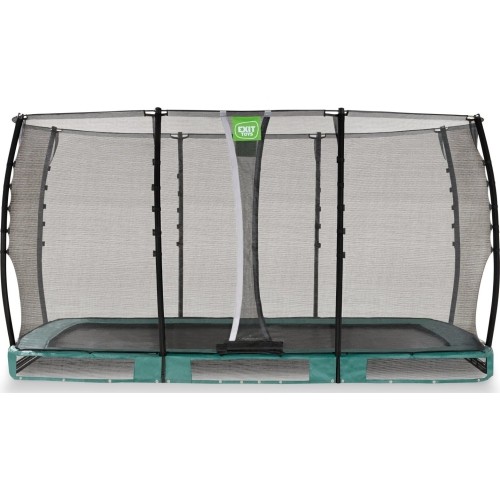 Trampolina gruntowa EXIT Allure Classic 214x366 cm – zielona
