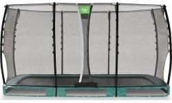 EXIT Allure Classic trampolina ziemna 214x366cm - zielona