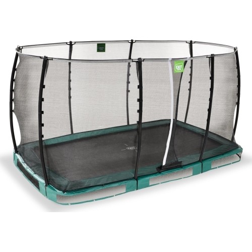 Trampolina gruntowa EXIT Allure Classic 214x366 cm – zielona