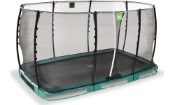 Trampolina gruntowa EXIT Allure Classic 214x366 cm – zielona