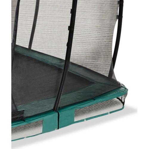 Trampolina gruntowa EXIT Allure Classic 214x366 cm – zielona