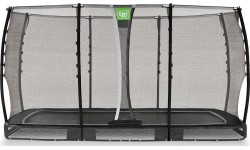EXIT Allure Classic trampolina ziemna 214x366cm - czarna