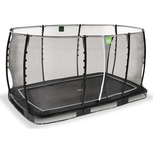 EXIT Allure Classic trampolina ziemna 214x366cm - czarna