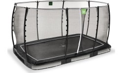 EXIT Allure Classic trampolina ziemna 214x366cm - czarna