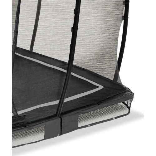 Trampolina gruntowa EXIT Allure Classic 214x366 cm, czarna