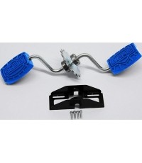 Buzzy - Wał korbowy z pedałami niebieski