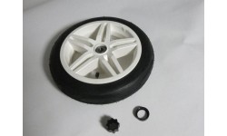 Koło białe 12.5x3.00-9 slick, trakcja