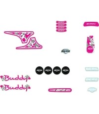 Buddy 2.0 - Zestaw naklejek Biały