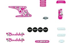 Buddy 2.0 - Zestaw naklejek Biały