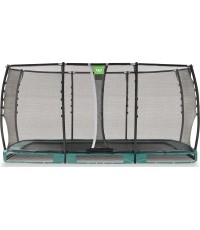 EXIT Allure Premium trampolina ziemna 244x427cm - zielona