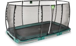 EXIT Allure Premium trampolina ziemna 244x427cm - zielona