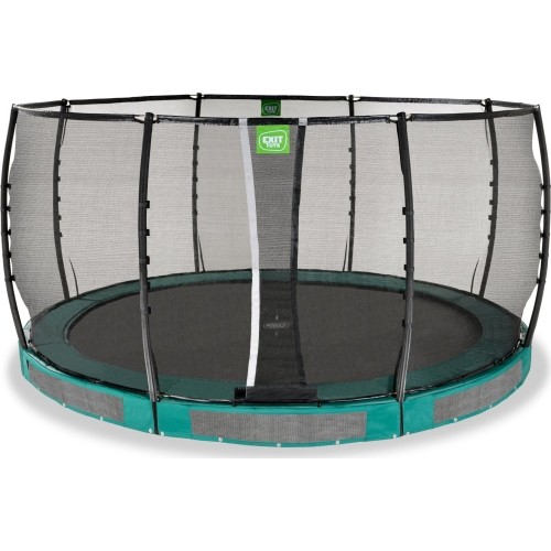 EXIT Allure Premium trampolina ziemna ø427cm - zielona