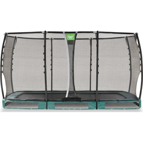 Trampolina naziemna EXIT Allure Premium 214x366 cm, zielona
