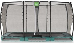 EXIT Allure Premium trampolina ziemna 214x366cm - zielona