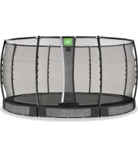 Trampolina gruntowa EXIT Allure Premium ø427 cm, czarna