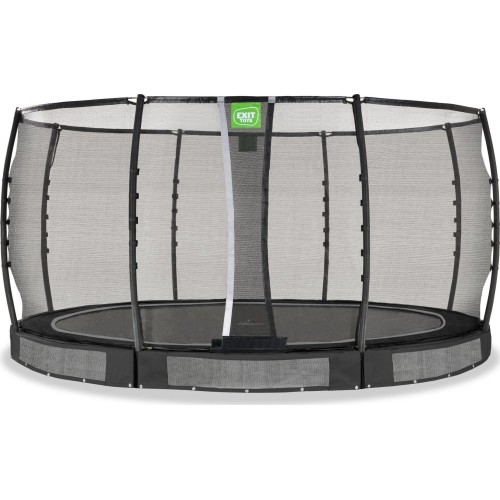 Trampolina gruntowa EXIT Allure Premium ø427 cm, czarna