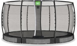 Trampolina gruntowa EXIT Allure Premium ø427 cm, czarna