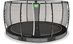 Trampolina gruntowa EXIT Allure Premium ø427 cm, czarna