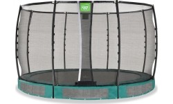Trampolina gruntowa EXIT Allure Premium ø366 cm, zielona