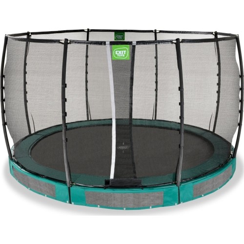 Trampolina gruntowa EXIT Allure Premium ø366 cm, zielona