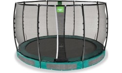 Trampolina gruntowa EXIT Allure Premium ø366 cm, zielona