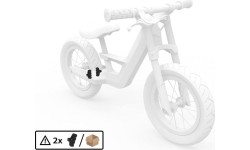 Rowerowy hamulec ręczny - zestaw klocków hamulcowych