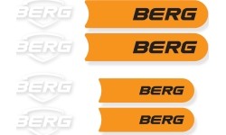 BERG GO Twirl Turquoise - Zestaw naklejek