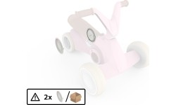 BERG GO² Retro Pink - Osłona tylnego koła (2x)