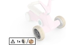 BERG GO² Pink - przednie koło