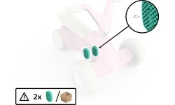 BERG GO² Pink - Pedał (2x)
