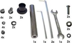 Dempy - Zestaw montażowy czarny