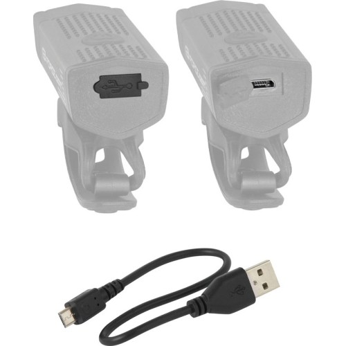 Lampka przednia FORCE Dot 300LM USB (czarna)