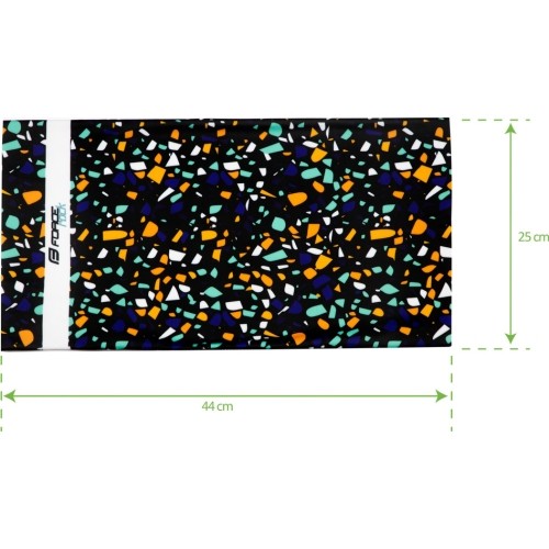 Szalik FORCE Rock (czarny/pomarańczowy)