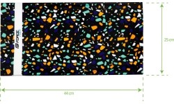 Szalik FORCE Rock (czarny/pomarańczowy)