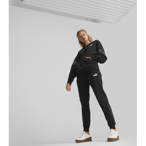 Puma Power Tape damskie spodnie dresowe czarne 674227 01
