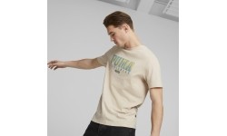 Koszulka męska Puma Graphics Retro Tee Granola Cream 674486 88