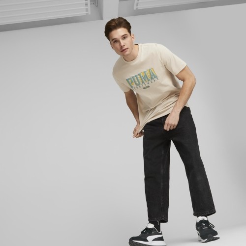 Koszulka męska Puma Graphics Retro Tee Granola Cream 674486 88
