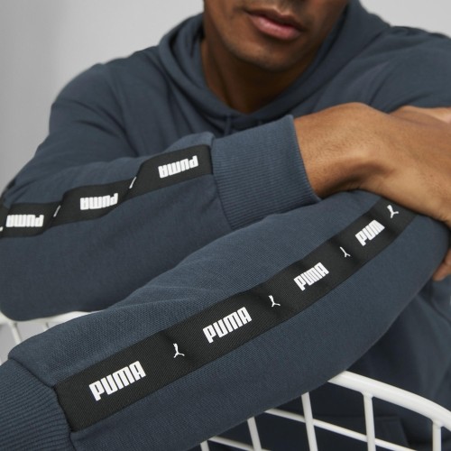 Puma bluza męska Ess+ Tape Hoodie Navy 847385 16