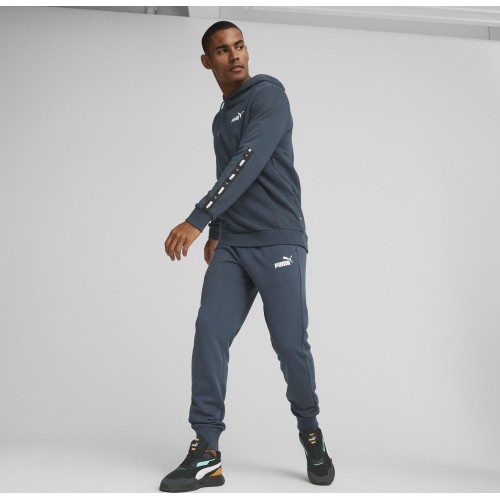 Puma bluza męska Ess+ Tape Hoodie Navy 847385 16