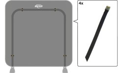 AeroWall - opaska mocująca + klamra (4x)