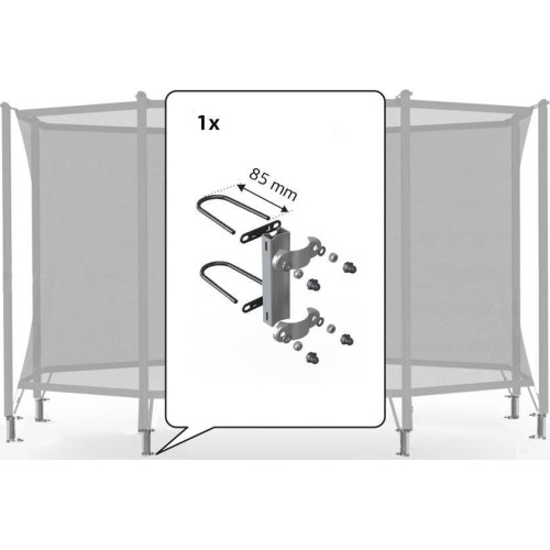 Mocowania siatki ochronnej Comfort 200 (zestaw na 1 rurę) (85 mm)
