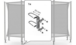 Mocowania siatki ochronnej Comfort 200 (zestaw na 1 rurę) (85 mm)