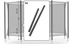 Zestaw piankowy do siatki ochronnej Comfort 200 (87+78 cm)