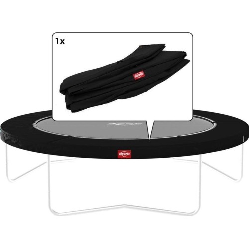 Favorit - Standardowa osłona sprężyn 380, czarna z białą krawędzią