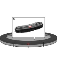 Osłona brzegowa do trampoliny Favorit InGround 330, szara (8 sekcji)