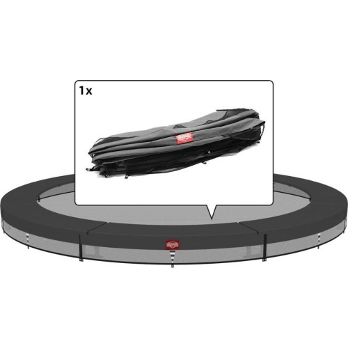 Osłona brzegowa do trampoliny Favorit InGround 330, szara (8 sekcji)