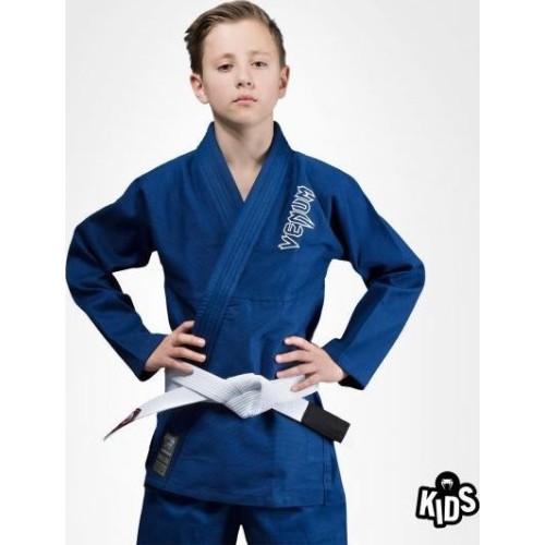 Venum Contender Kids BJJ Gi (bezpłatny biały pas w zestawie) - Niebieski